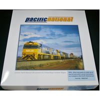 PACIFIC NATIONAL C30 LOCO & 3 TWIN CONTAINER WAGON PNSET
