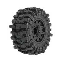 Proline Mickey Thompson Baja Pro X 2.8in Tires Mounted on Raid Black Wheels, 2pcs