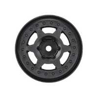 Proline 1/10 Holcomb 1.55inch 12mm Crawler Black Bead-Loc Wheels, 2pcs
