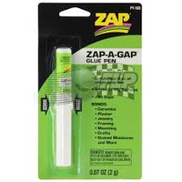 ADHESIVE,ZAP CA  PEN 0.07oz CARDED