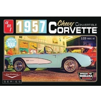 AMT 1/25 1957 AQUA CHY CORVETTE CONVERTIBLE R2AMT1016