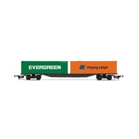 HORNBY 1/76 RAILROAD BR - FFA CONTAINER WAGON & CONTAINERS R60360