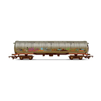 HORNBY ''TBA'' 100T TANKER HEAVILY WEATHERED AND GRAFFITI
