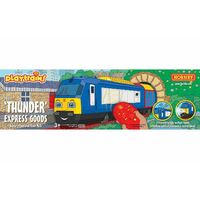 HORNBY THUNDER EXPRESS GOODS BATTERY OPERATED TRAIN PACK R9314  00 GAUGE