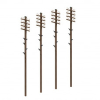PECO RATIO TELEGRAPH POLES (16 PER PACK)