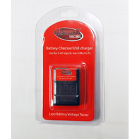 REDBACK BATTERY CHECKER-USB 2-6S LIPO RBLPBCHK1
