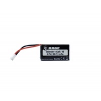 Rage RC 3.7V 1S 360mAh Lipo 25C LiPo Battery, Tempest 600