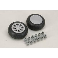 ROBART LOW BOUNCE MODEL AIRCRAFT SCALE WHEELS 2''    2 PK