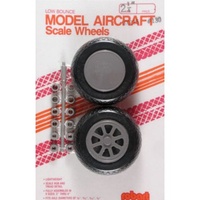ROBART LOW BOUNCE MODEL AIRCRAFT SCALE WHEELS PK 2