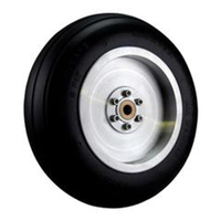 ROBART ALUMINUM WHEEL: 6 INCH NO SPOKE: BRAKE READY