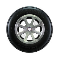 ROBART Aluminum Wheels for 4 1/2" Tire 1/4" Axle 8 SPOKE ROB-138F8-138032P