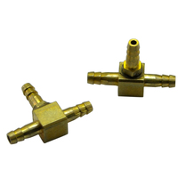 ROBART BRASS AIRLINE TEES FOR 1/8 OD X 1/16 ID AIR LINE ROB-225