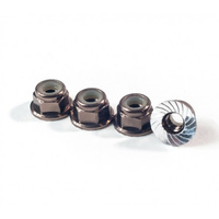 M4 Serrated Wheel Nuts Gunmetal