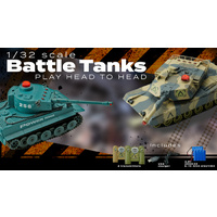 2.4 GHZ BATTLE TANKS, W/LIGHTS & SOUNDS