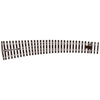 PECO O GAUGE CURVED TURNOUT L/H