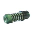 SULLIVAN S592 2MM HD ALUMINUM BALL CONNECTOR W/ LOCKING SLEEVE: GREEN BODY