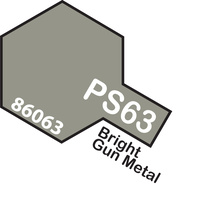 TAMIYA PS-63 BRIGHT GUN METAL T86063