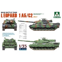 TAKOM 1/35 MAIN BATTLE TANK LEOPARD 1 A5/2C 2 IN 1 PLASTIC MODEL KIT TK2004