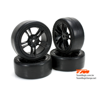1/10 Touring mounted rubber (4pce BLK)
