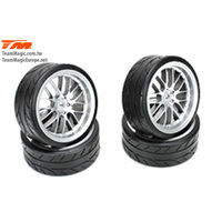 8-Spoke Mounted Radial Tyre Fog Silver TM503330FS