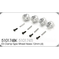 Alloy Clamp Hexes (4) 12mm opt. E5