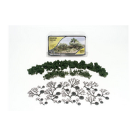 Woodland Scenics 3In - 7In MED GREEN DECID TREES 6/KT TR1112