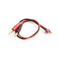 Male Deans plug to 4.0mm connector charging cable16AWG 30cm silicone wire TRC-4006