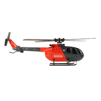  BO-105 Scale 250 Flybarless Helicopter with 6 Axis Stabilisation and Altitude Hold (Grey/Red)