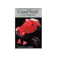 3D RED CLASSIC CAR CRYSTAL  53 PC VEN903314
