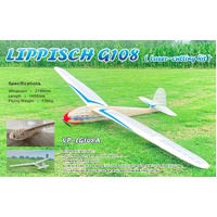 Value Planes LIPPISCH 108" (2750mm) Giant Scale Vintage Glider Kit VP-LG108A