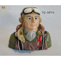 VQ PAINTED PILOT 1/7 WWII HURRICANE/P-40 VQ-AP04