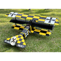 Fokker Dr.I 30cc EP-GP 1.85Mtr  Black-Yellow version - 1/4 Scale VQA169BY