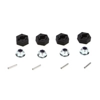 Vaterra 12mm Molded Hex Pins/Lock Nuts (4) TWH