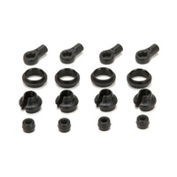 Vaterra Shock End, Cup, Rubber Stop & Mid Collar (4) for Ascender