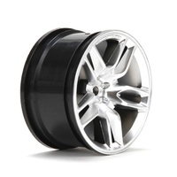 Vaterra Wheel Rear 2014 Corvette Z51 54x30mm Silver (2) VTR43034