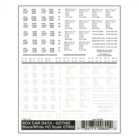 BOX CAR DATA - GOTHIC BLK/WHT