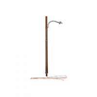 N WOODEN POLE STREET LIGHTS