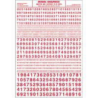 NUMBERS GOTHIC RR RED DT