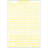 NUMBERS GOTHIC RR YELLOW DT