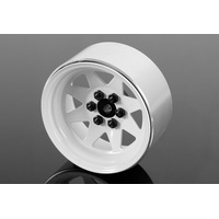 RC4WD 6 Lug Wagon 2.2" Steel Stamped Beadlock Wheels (White)