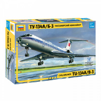 Zvezda 1/144 Tupolev Tu-134B Plastic Model Kit ZV7007