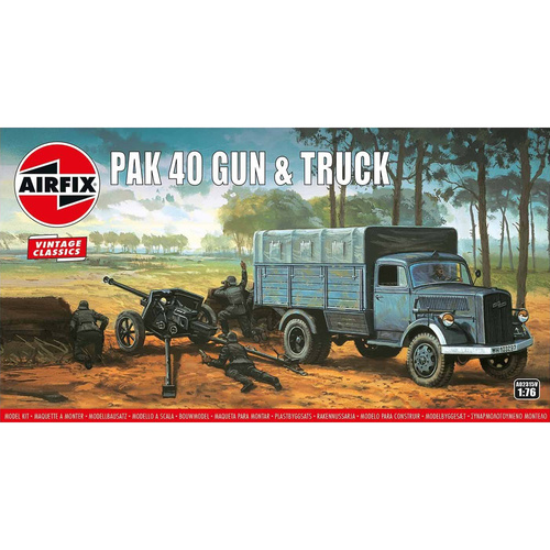 AIRFIX OPEL BLITZ & PAK 40 GUN 1:76 SCALE 02315V
