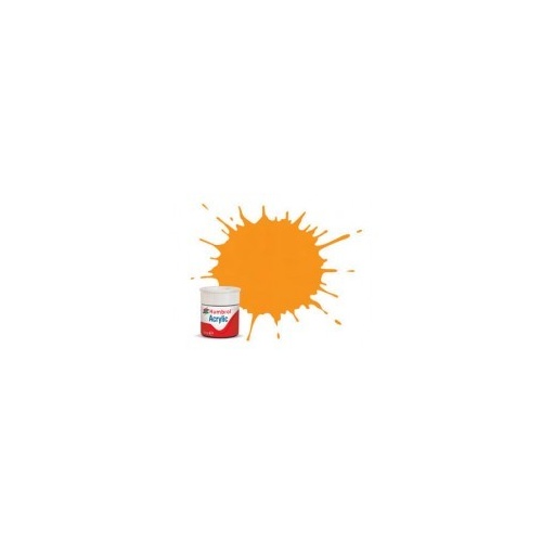 HUMBROL ACRYLIC TINLET ORANGE LINING 63-420A