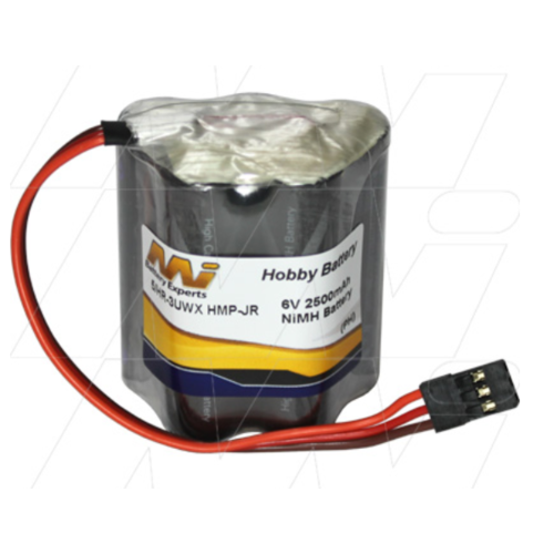MASTER INSTRUMENTS 6.0V 2.55AH HUMP PACK + JR/HITEC CONNECTOR