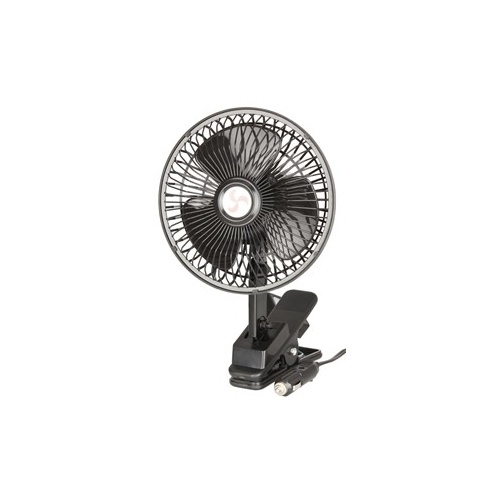 12VDC Oscillating Fan with Clamp