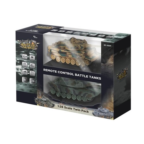 TANKS R/C 2.4GHZ BATTLE RECH PK2