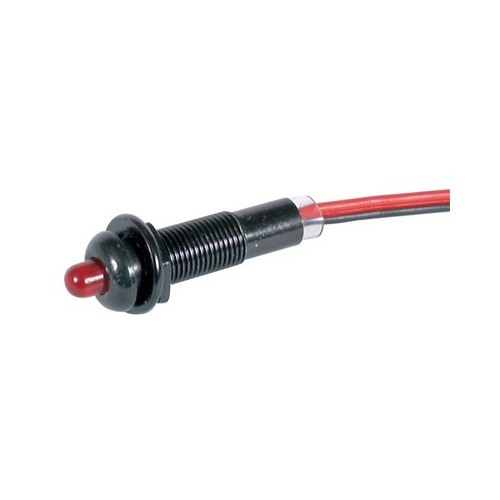 Dash Mount Flashing Red LED 12V