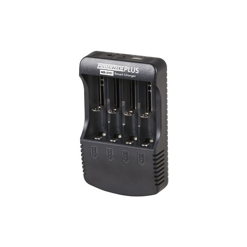 Universal Li-ion/Ni-Cd/Ni-MH Four channel battery charger with 1A USB output