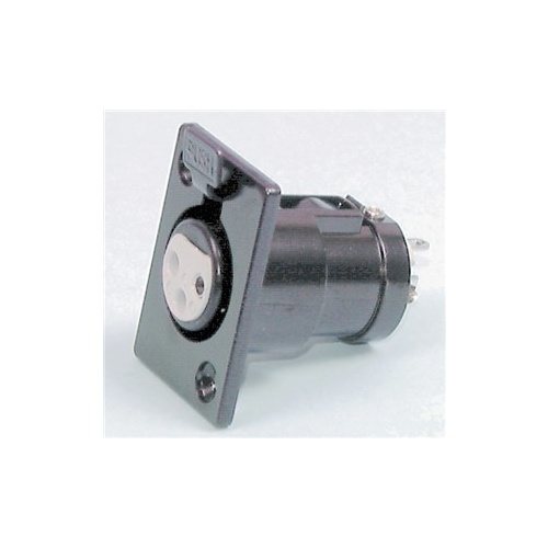3 Pin Chassis Female Metal Cannon type Connector