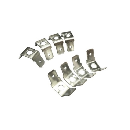 6.3mm Chassis Mount Double Spade Connectors - Pack of 8